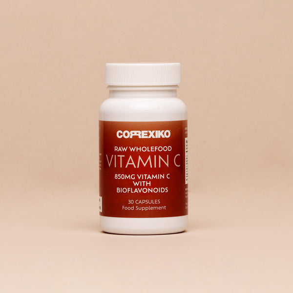 Correxiko Raw Vitamin C Capsules - 850mg, Vegan