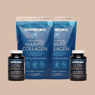 Marine Collagen Powder & Ultra Omega 3 (60 day) Bundle