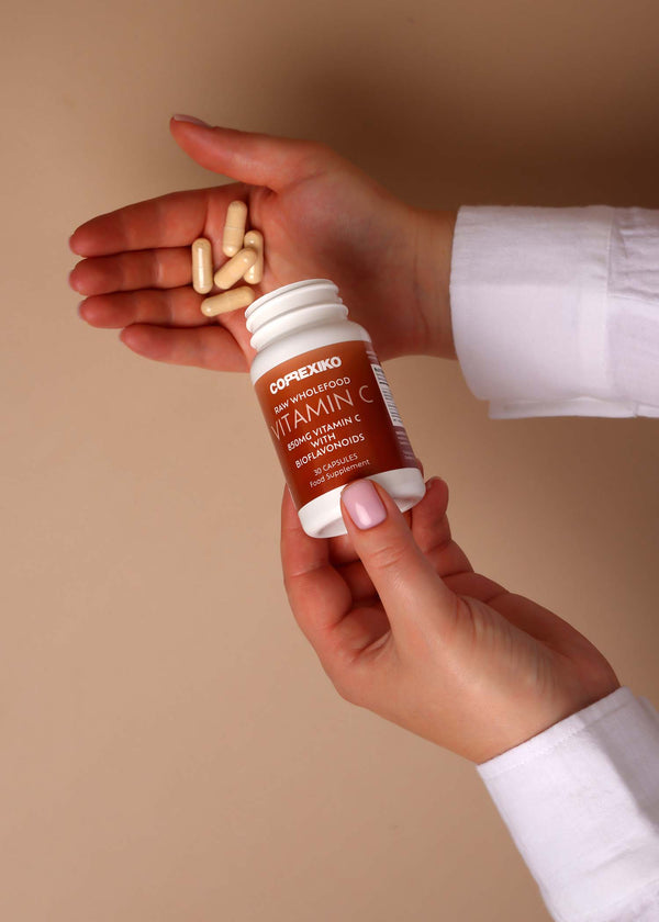 Correxiko Raw Vitamin C Capsules - 850mg, Vegan