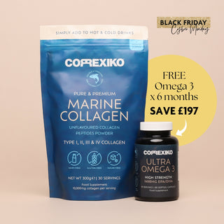 Correxiko Marine Collagen Powder x6 + Free Omega 3